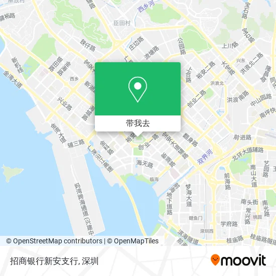 招商银行新安支行地图