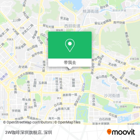 3W咖啡深圳旗舰店地图