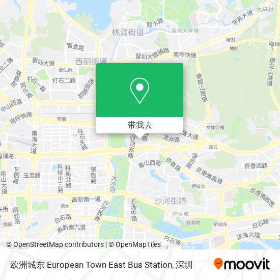 欧洲城东 European Town East Bus Station地图
