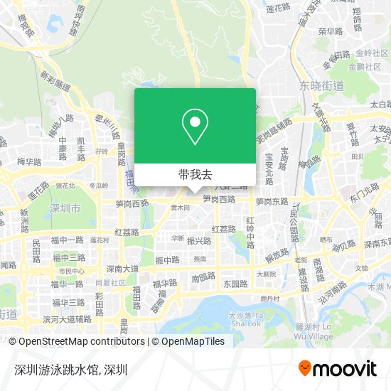 深圳游泳跳水馆地图