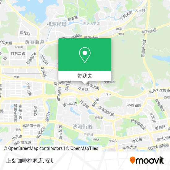 上岛咖啡桃源店地图