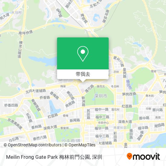 Meilin Frong Gate Park 梅林前門公園地图