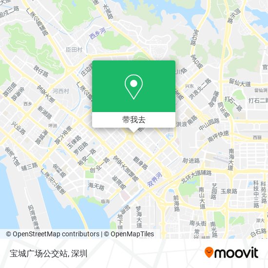 宝城广场公交站地图