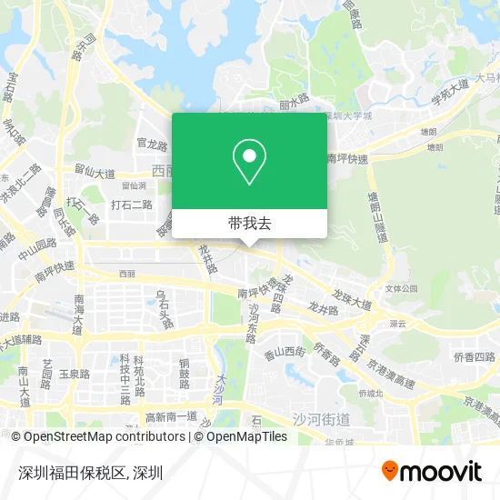 深圳福田保税区地图