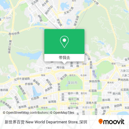 新世界百货 New World Department Store地图