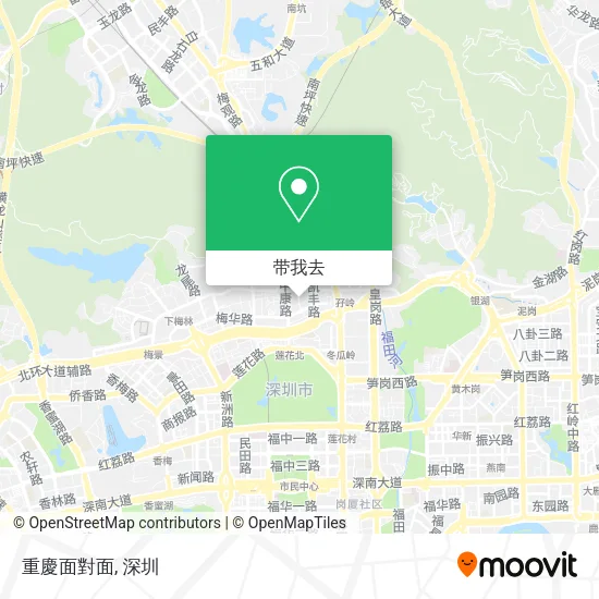 重慶面對面地图