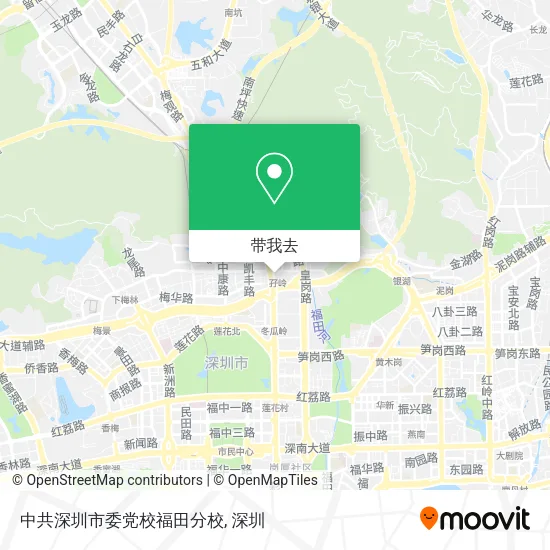 中共深圳市委党校福田分校地图
