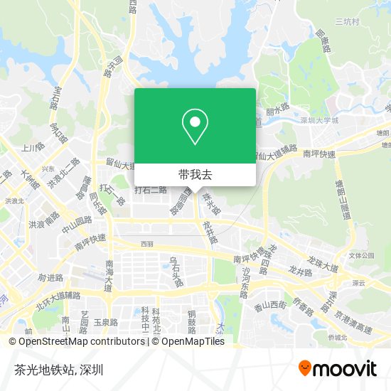 茶光地铁站地图