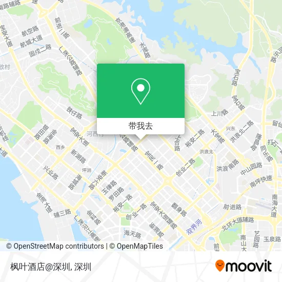 枫叶酒店@深圳地图