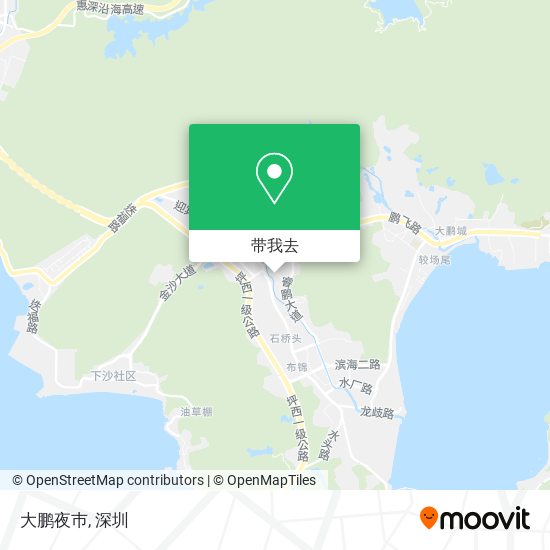 大鹏夜巿地图