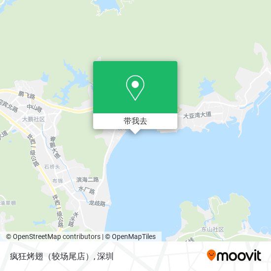 疯狂烤翅（较场尾店）地图