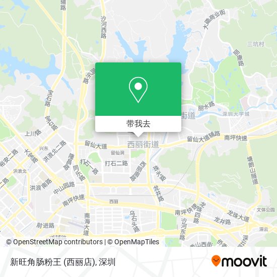 新旺角肠粉王 (西丽店)地图