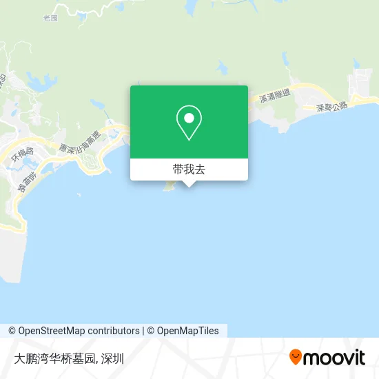 大鹏湾华桥墓园地图