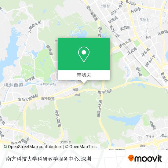 南方科技大学科研教学服务中心地图