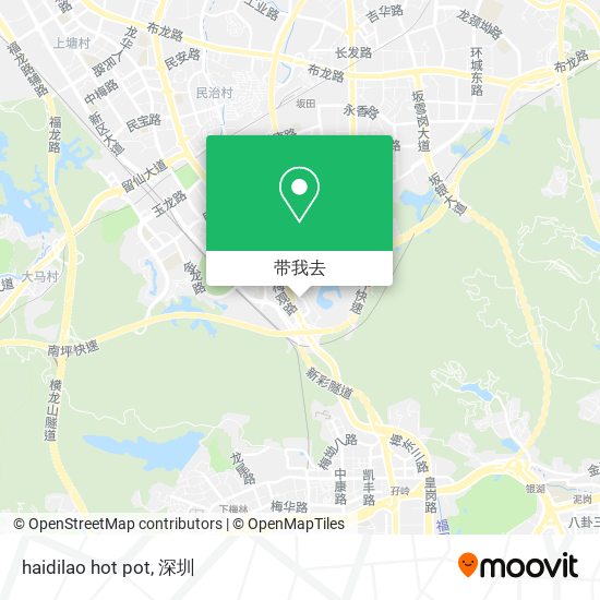 haidilao hot pot地图