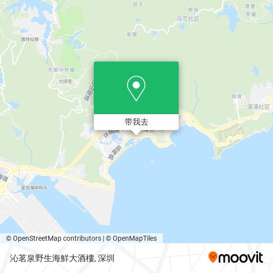 沁茗泉野生海鮮大酒樓地图