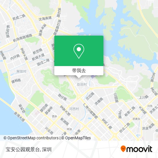 宝安公园观景台地图