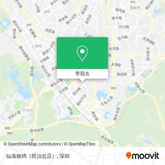 仙庙烧鸡（民治总店）地图