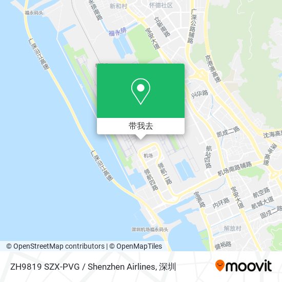 ZH9819 SZX-PVG / Shenzhen Airlines地图
