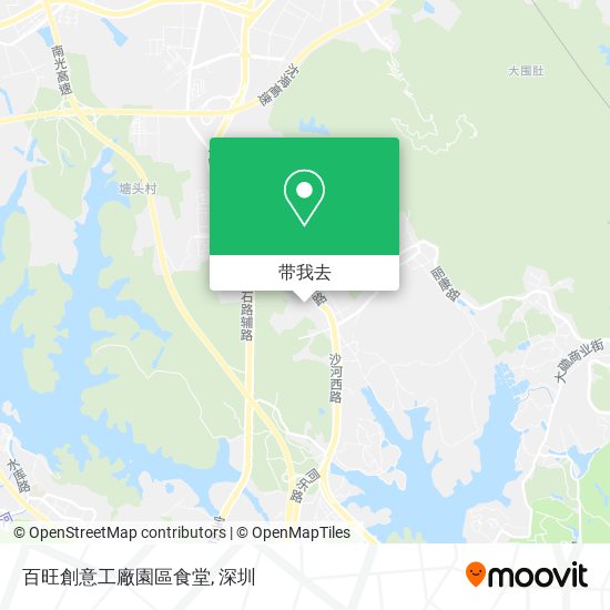百旺創意工廠園區食堂地图
