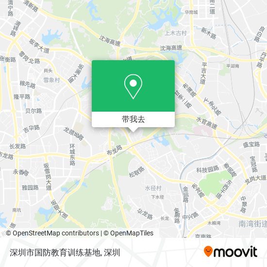 深圳市国防教育训练基地地图