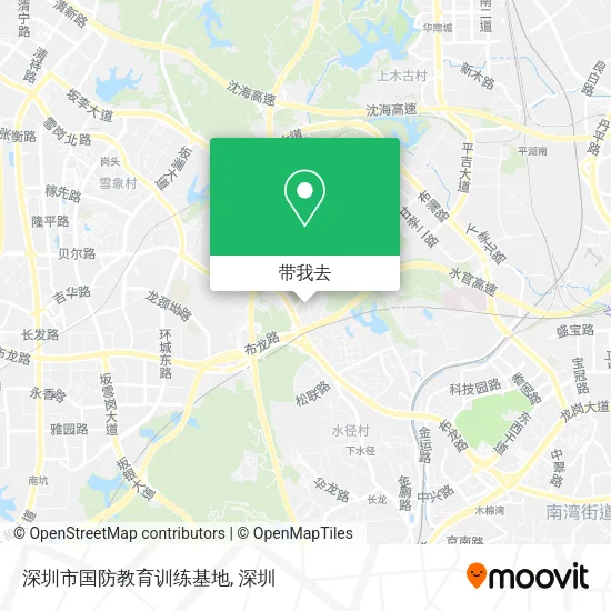 深圳市国防教育训练基地地图