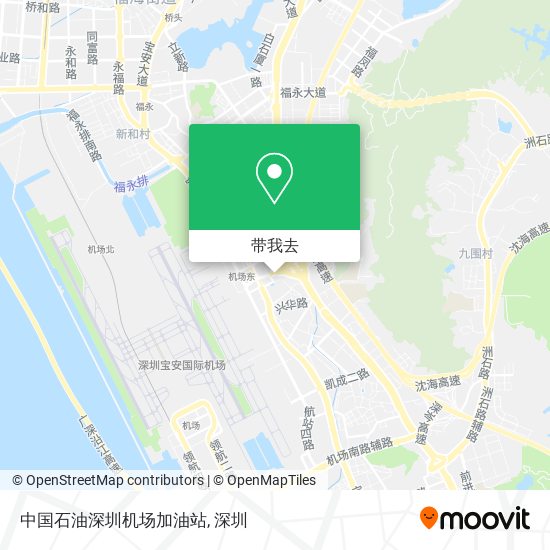 中国石油深圳机场加油站地图