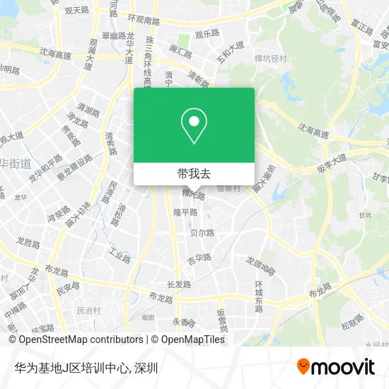 华为基地J区培训中心地图