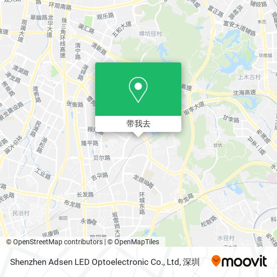 Shenzhen Adsen LED Optoelectronic Co., Ltd地图