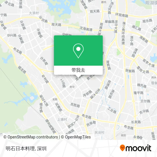 明石日本料理地图