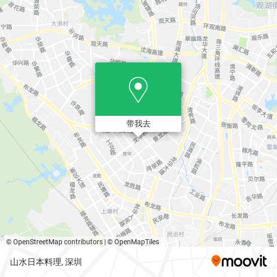 山水日本料理地图