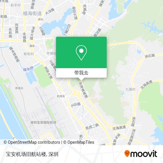 宝安机场旧航站楼地图