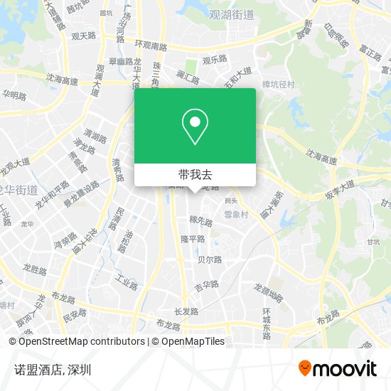 诺盟酒店地图