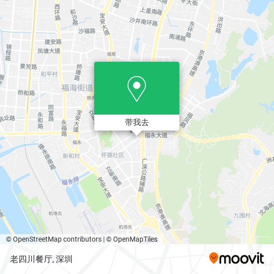老四川餐厅地图