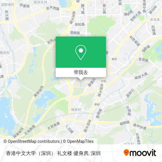 香港中文大学（深圳） 礼文楼 健身房地图
