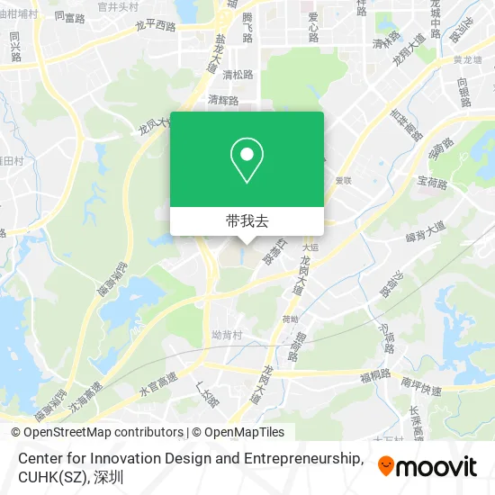 Center for Innovation Design and Entrepreneurship, CUHK(SZ)地图