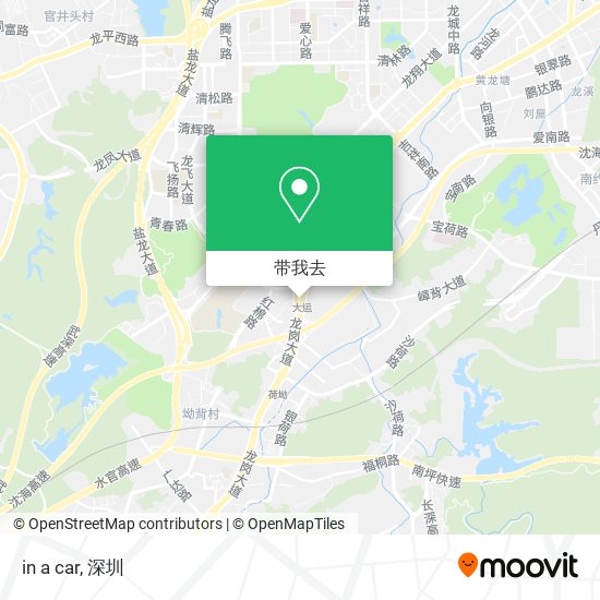 in a car地图