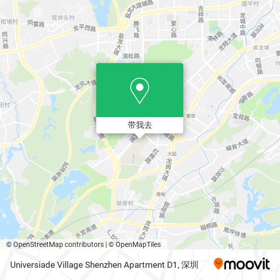 Universiade Village Shenzhen Apartment D1地图