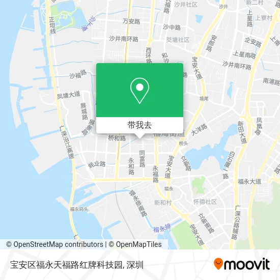 宝安区福永天福路红牌科技园地图