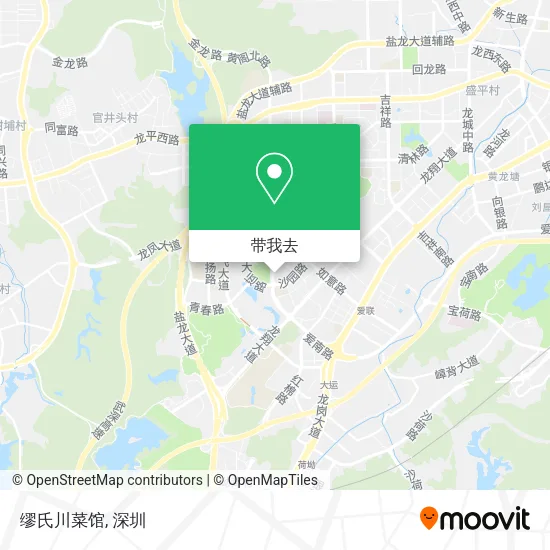缪氏川菜馆地图