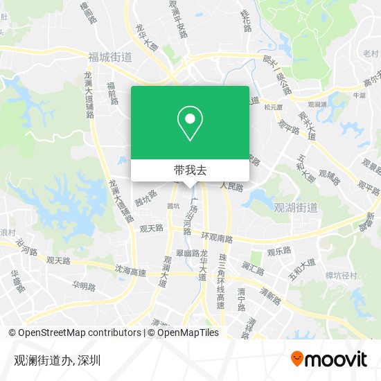 观澜街道办地图