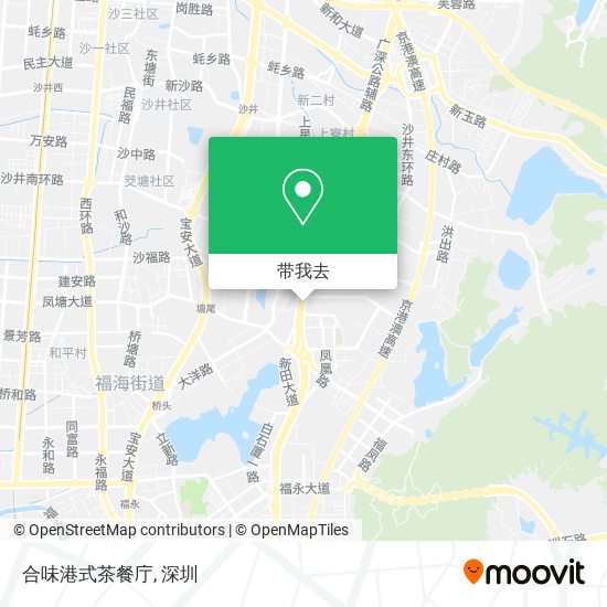合味港式茶餐庁地图