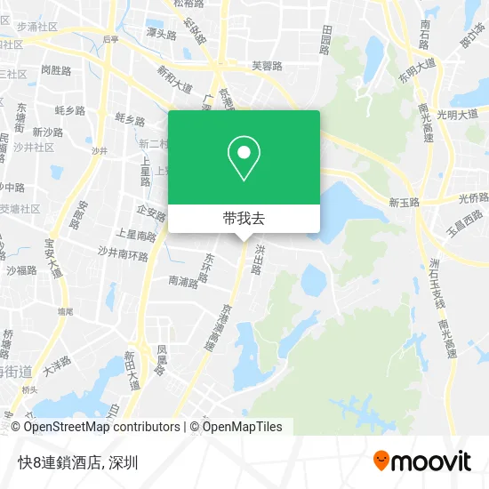 快8連鎖酒店地图