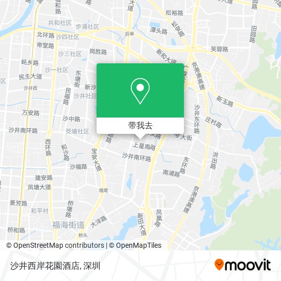 沙井西岸花園酒店地图