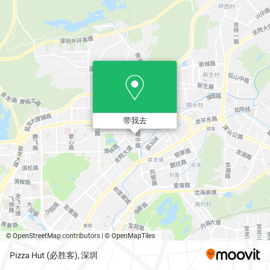 Pizza Hut (必胜客)地图