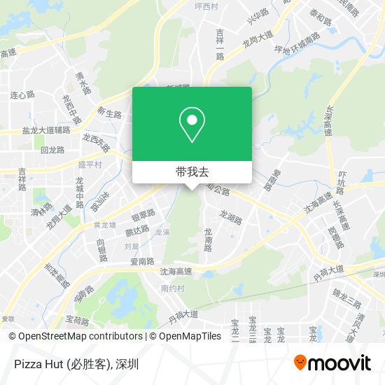 Pizza Hut (必胜客)地图