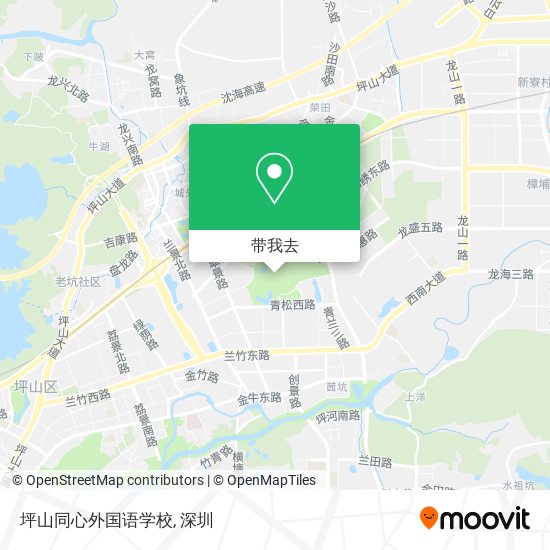 坪山同心外国语学校地图