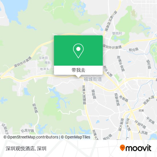 深圳观悦酒店地图