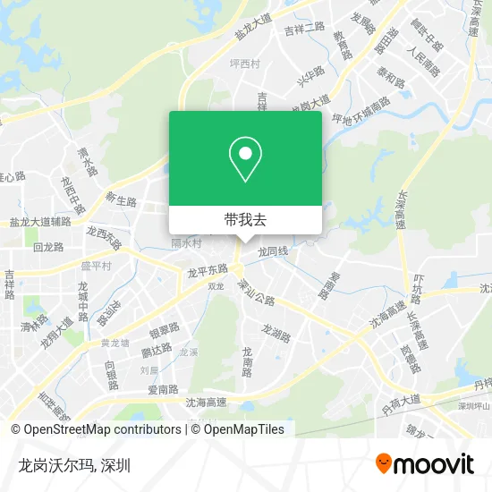 龙岗沃尔玛地图