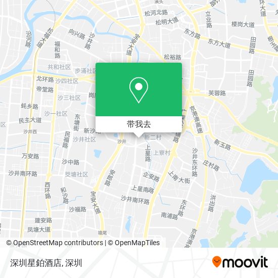 深圳星鉑酒店地图